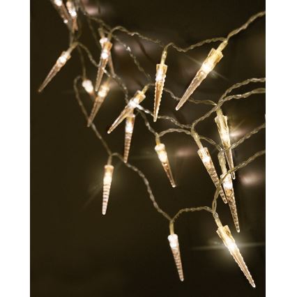 Brilagi - LED Vanjski božićni lanac 50xLED/8 funkcija/3xAA 8m IP44 topla bijela