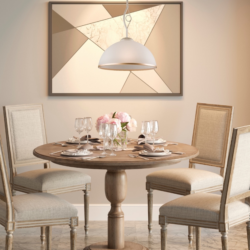 Brilagi - LED Viseći luster ANTICO 1xE27/60W/230V bela patina