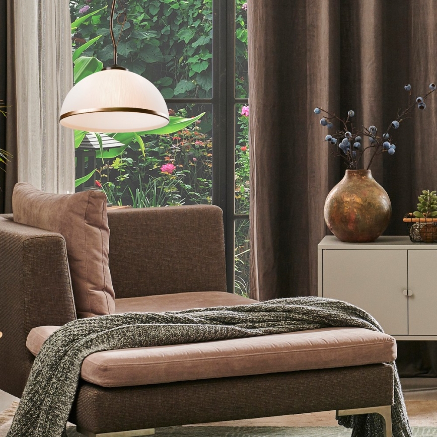 Brilagi - LED Viseći luster ANTICO 1xE27/60W/230V bronzana patina