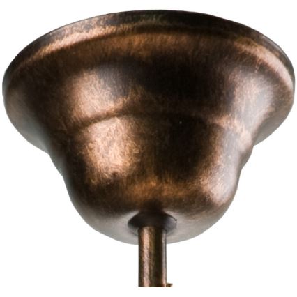 Brilagi - LED Viseći luster ANTICO 1xE27/60W/230V bronzana patina