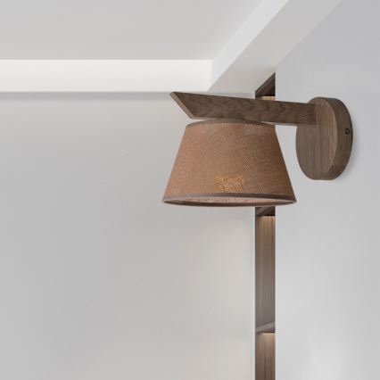 Brilagi - LED  Zidna lampa ANTHONY 1xE14/40W/230V hrast/braon