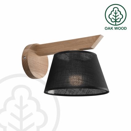 Brilagi - LED  Zidna lampa ANTHONY 1xE14/40W/230V hrast/crno