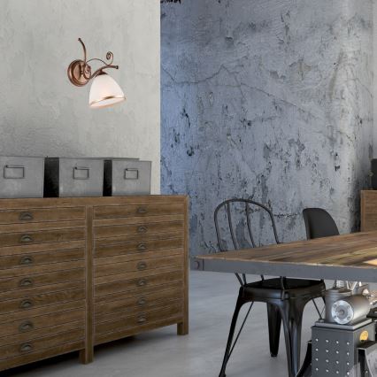 Brilagi - LED Zidna lampa ANTICO 1xE27/60W/230V bronzana patina