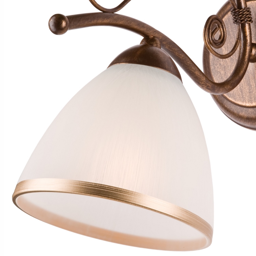 Brilagi - LED Zidna lampa ANTICO 1xE27/60W/230V bronzana patina