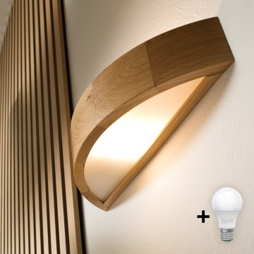 Brilagi - LED Zidna lampa CARVALHO 1xE27/60W/230V hrast