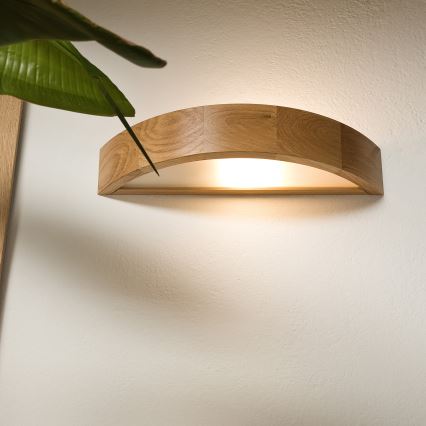 Brilagi - LED Zidna lampa CARVALHO 1xE27/60W/230V hrast