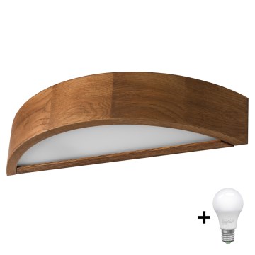 Brilagi - LED Zidna lampa CARVALHO 1xE27/60W/230V hrast