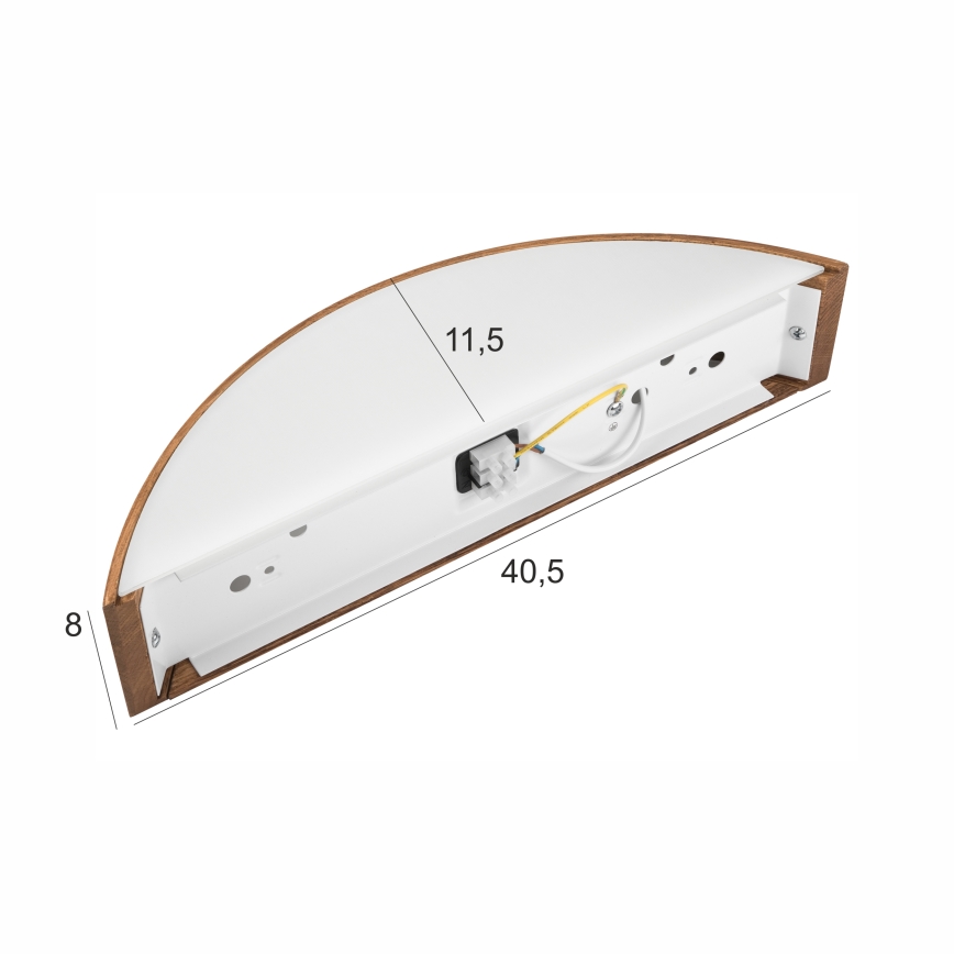 Brilagi - LED Zidna lampa CARVALHO 1xE27/60W/230V hrast