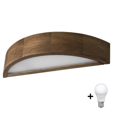 Brilagi - LED Zidna lampa CARVALHO 1xE27/60W/230V hrast