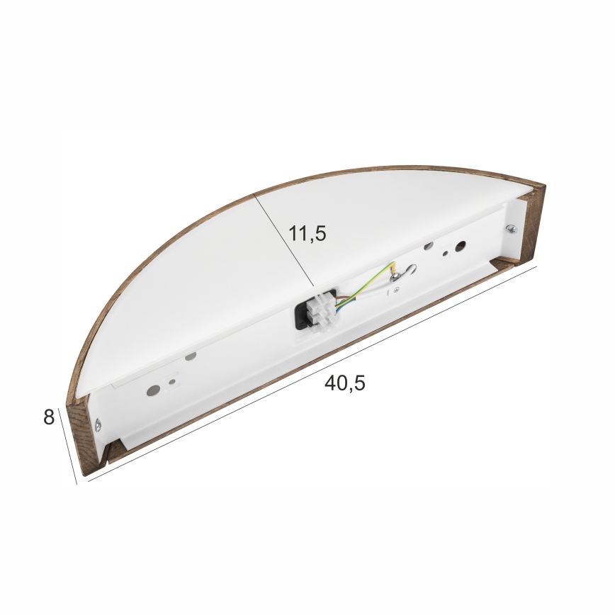 Brilagi - LED Zidna lampa CARVALHO 1xE27/60W/230V hrast