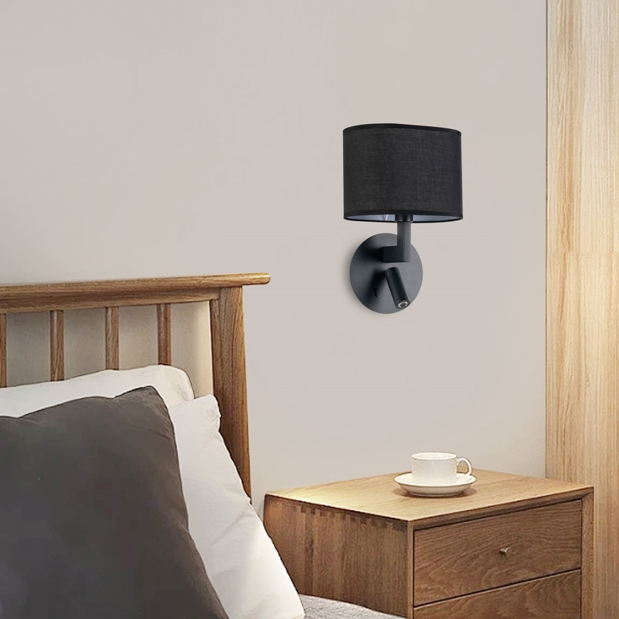 Brilagi - LED Zidna lampa DAYA 1xE14/40W/230V + LED/3W crno