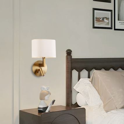 Brilagi - LED zidna lampa DAYA 1xE14/40W/230V + LED/3W krem/zlatna