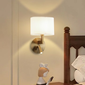 Brilagi - LED Zidna lampa DAYA 1xE14/40W/230V + LED/3W kremasta/zlatna