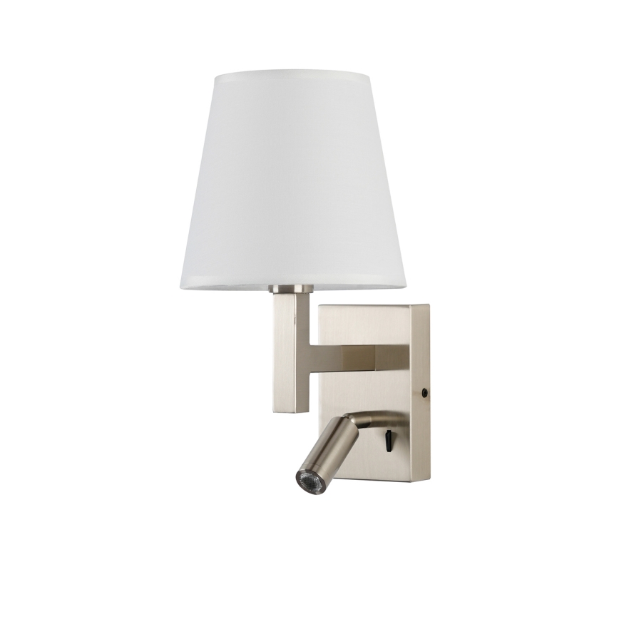 Brilagi - LED Zidna lampa DEYA 1xE14/40W/230V + LED/3W bela/mat krom