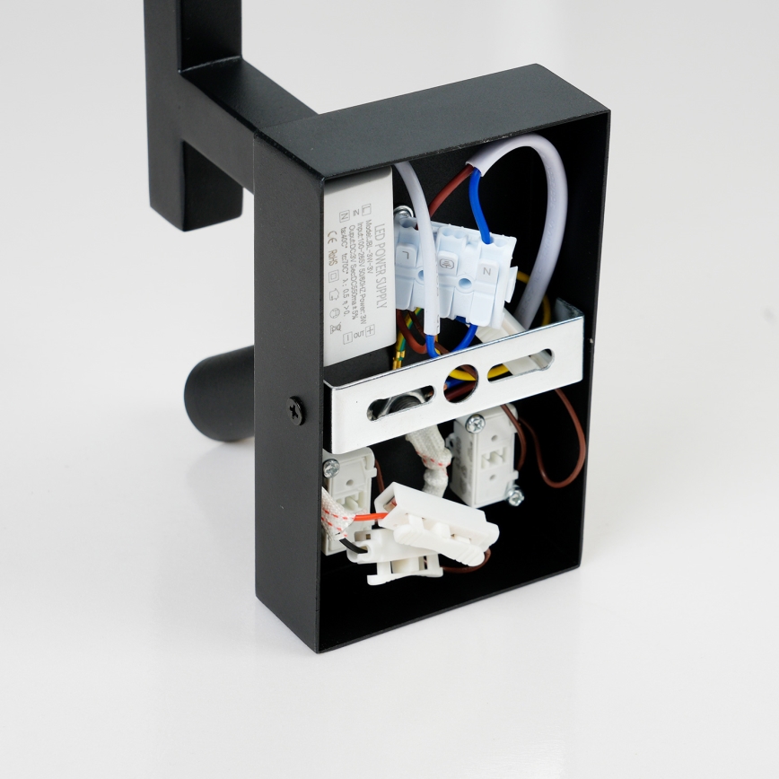 Brilagi - LED zidna lampa DEYA 1xE14/40W/230V + LED/3W crna