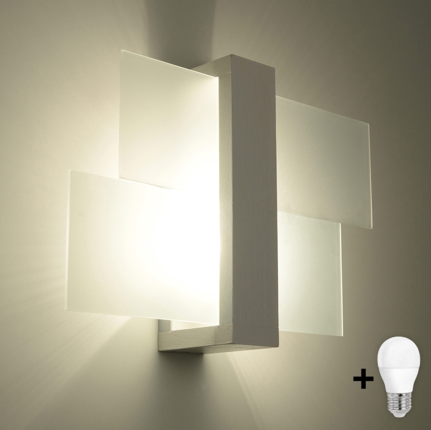 Brilagi -  LED Zidna lampa HERA 1xE27/7,5W/230V bela