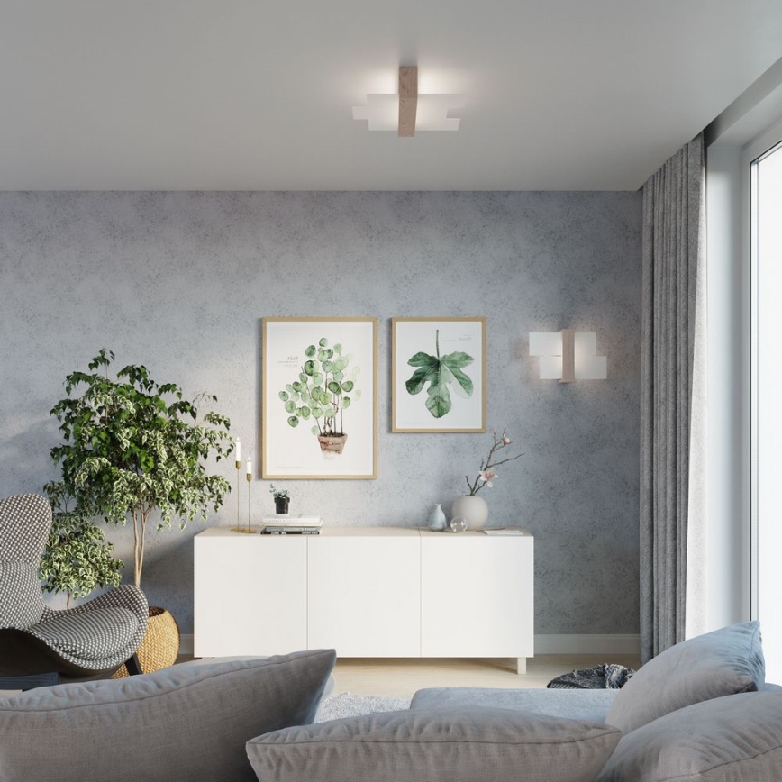 Brilagi -  LED Zidna lampa HERA 1xE27/7,5W/230V drvo