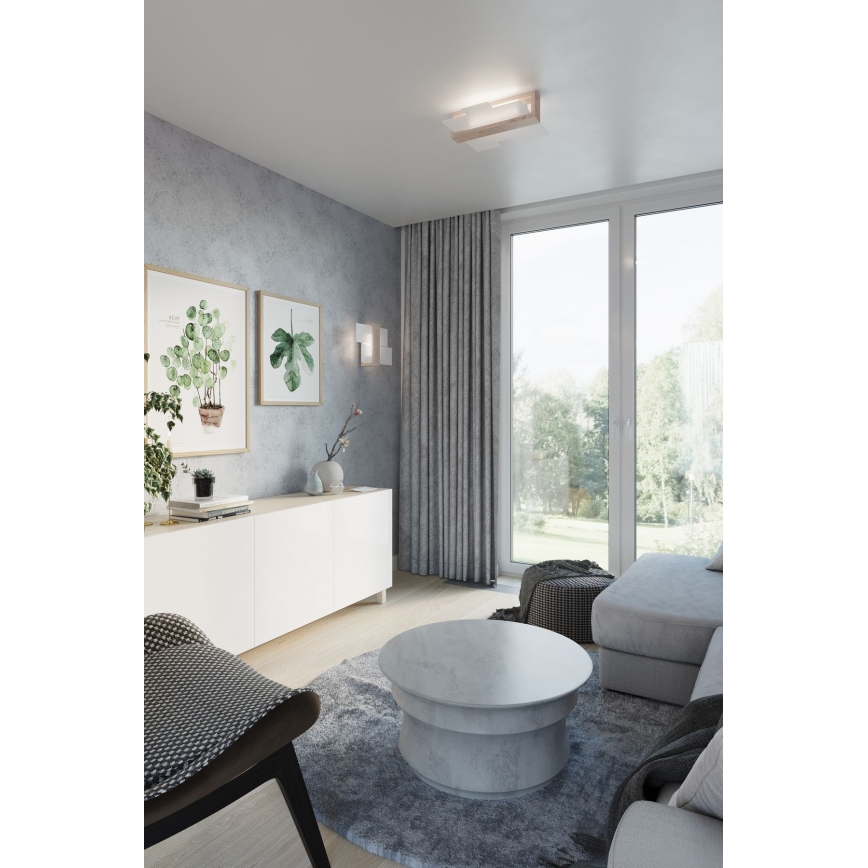 Brilagi -  LED Zidna lampa HERA 1xE27/7,5W/230V drvo