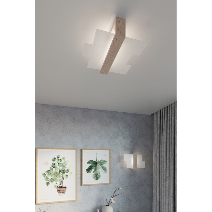 Brilagi -  LED Zidna lampa HERA 1xE27/7,5W/230V drvo