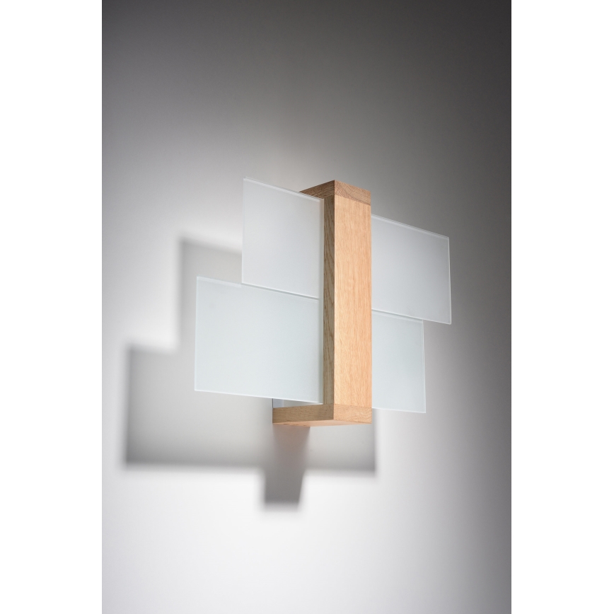 Brilagi -  LED Zidna lampa HERA 1xE27/7,5W/230V drvo
