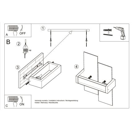 Brilagi -  LED Zidna lampa HERA 1xE27/7,5W/230V venge