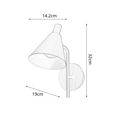 Brilagi - LED Zidna lampa LUCERA LED/3W/230V crno