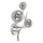 Brilagi - LED Zidna lampa MISTEL 3xG9/3W/230V sjajni krom/dimno