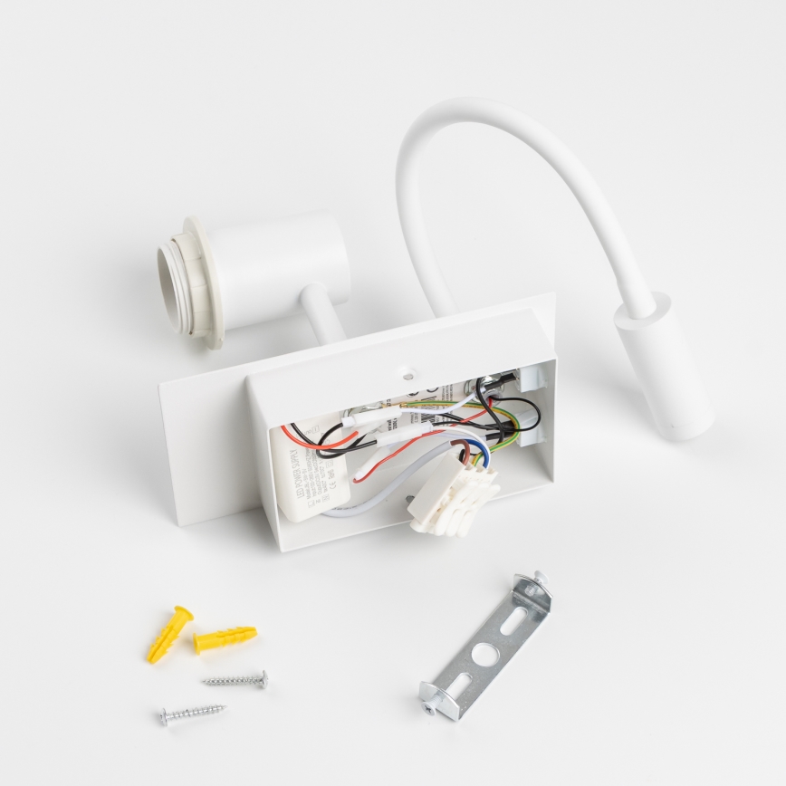 Brilagi - LED Fleksibilna zidna lampa NUBILA 1xE27/25W/230V + LED/3W bela/ljubičasta