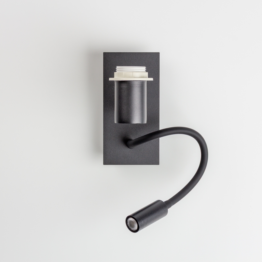 Brilagi - LED Fleksibilna zidna lampa NUBILA 1xE27/25W/230V + LED/3W crno/antracit