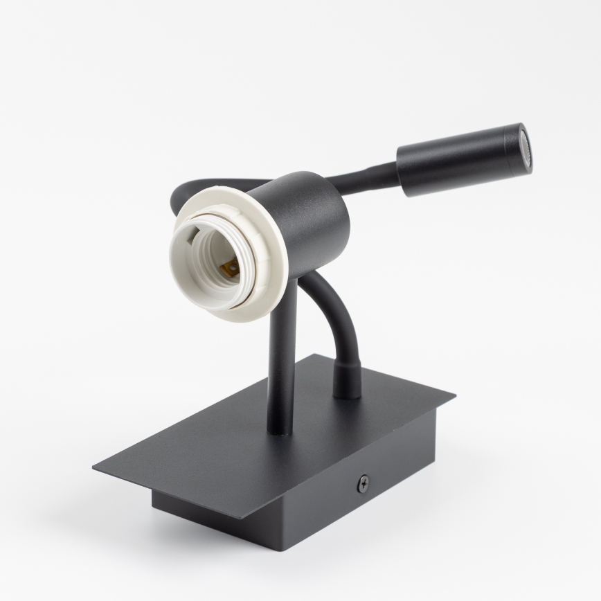 Brilagi - LED Fleksibilna zidna lampa NUBILA 1xE27/25W/230V + LED/3W crno/antracit