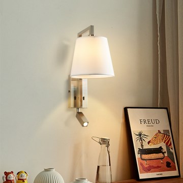 Brilagi - LED Zidna lampa RAYA 1xE14/40W/230V + LED/3W bela/mat krom