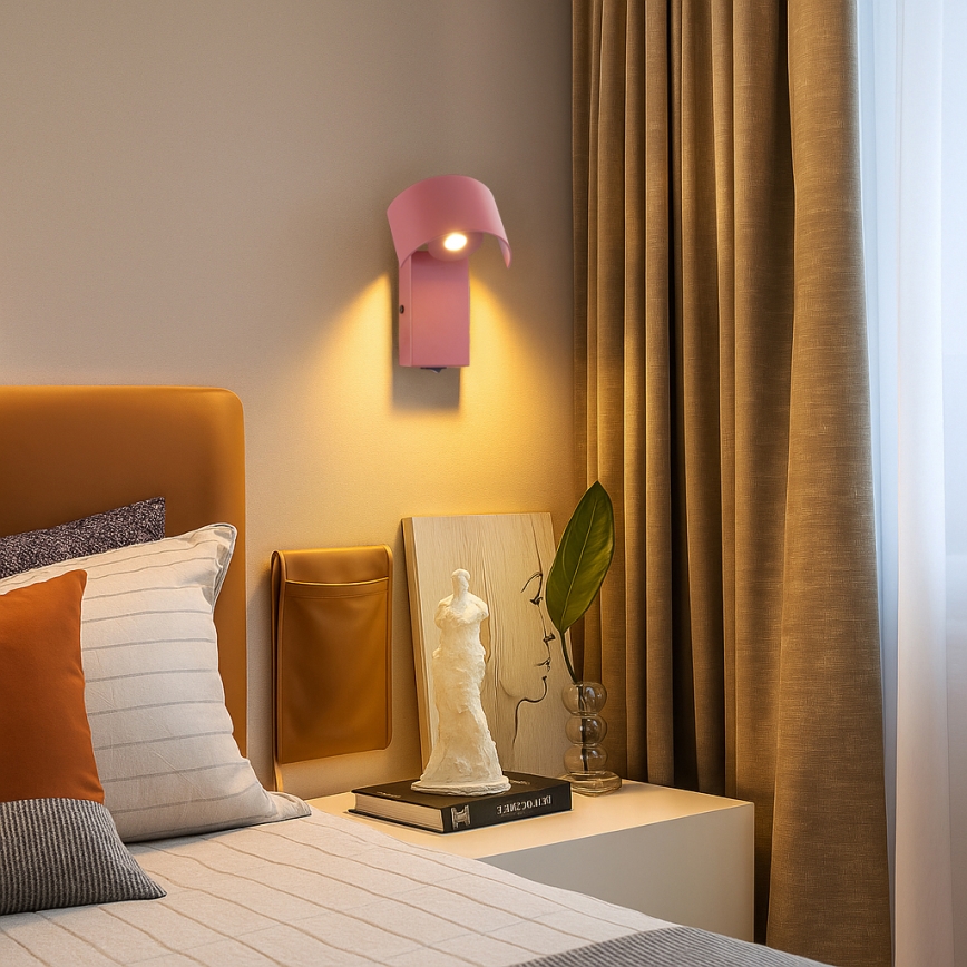 Brilagi - LED zidna lampa VASTO LED/3W/230V bordo