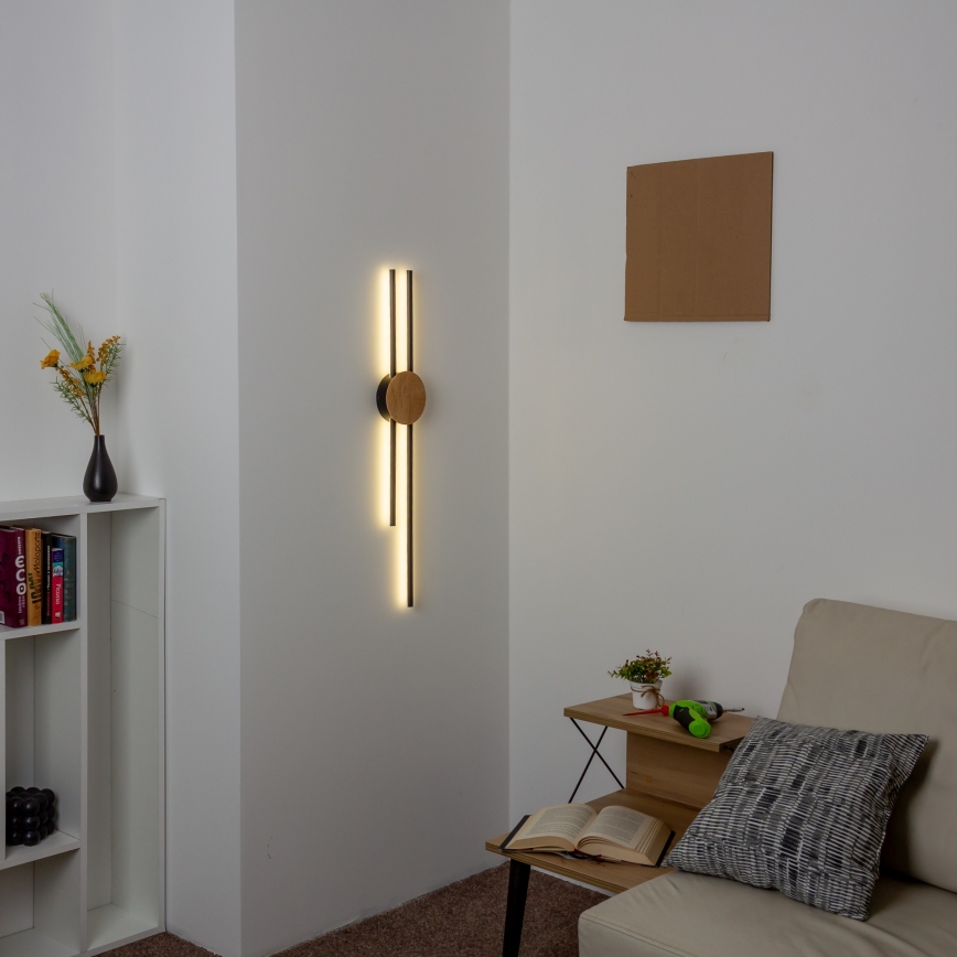 Brilagi - LED Zidna lampa WOODY COLLINE LED/15W/230V 80 cm hrast