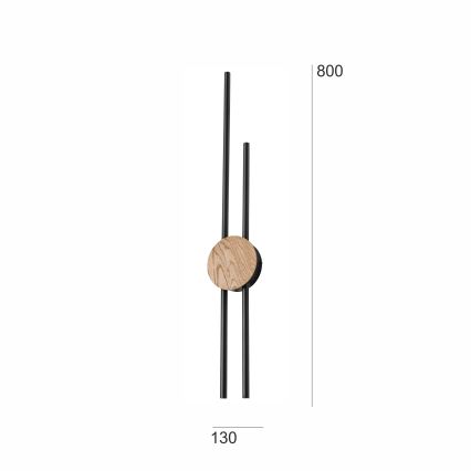 Brilagi - LED Zidna lampa WOODY COLLINE LED/15W/230V 80 cm hrast
