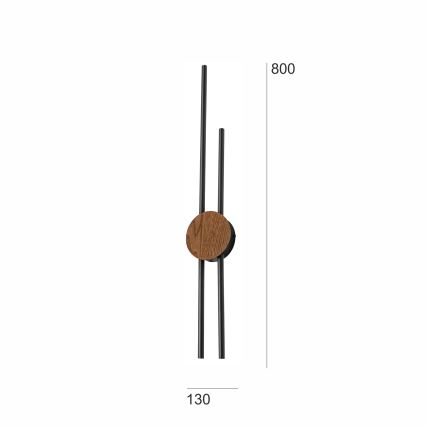 Brilagi - LED Zidna lampa WOODY COLLINE LED/15W/230V 80 cm hrast
