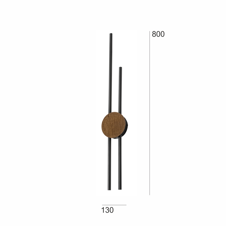 Brilagi - LED Zidna lampa WOODY COLLINE LED/15W/230V 80 cm hrast
