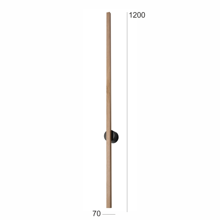 Brilagi - LED Zidna lampa WOODY LINE LED/12W/230V 120 cm hrast