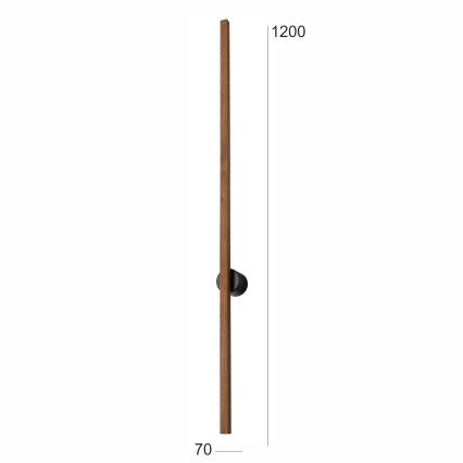 Brilagi - LED Zidna lampa WOODY LINE LED/12W/230V 120 cm hrast trešnja