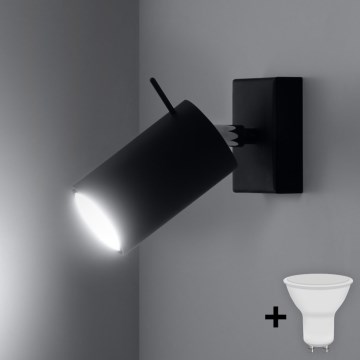 Brilagi -  LED Zidna reflektorska lampa ASMUS 1xGU10/7W/230V crno
