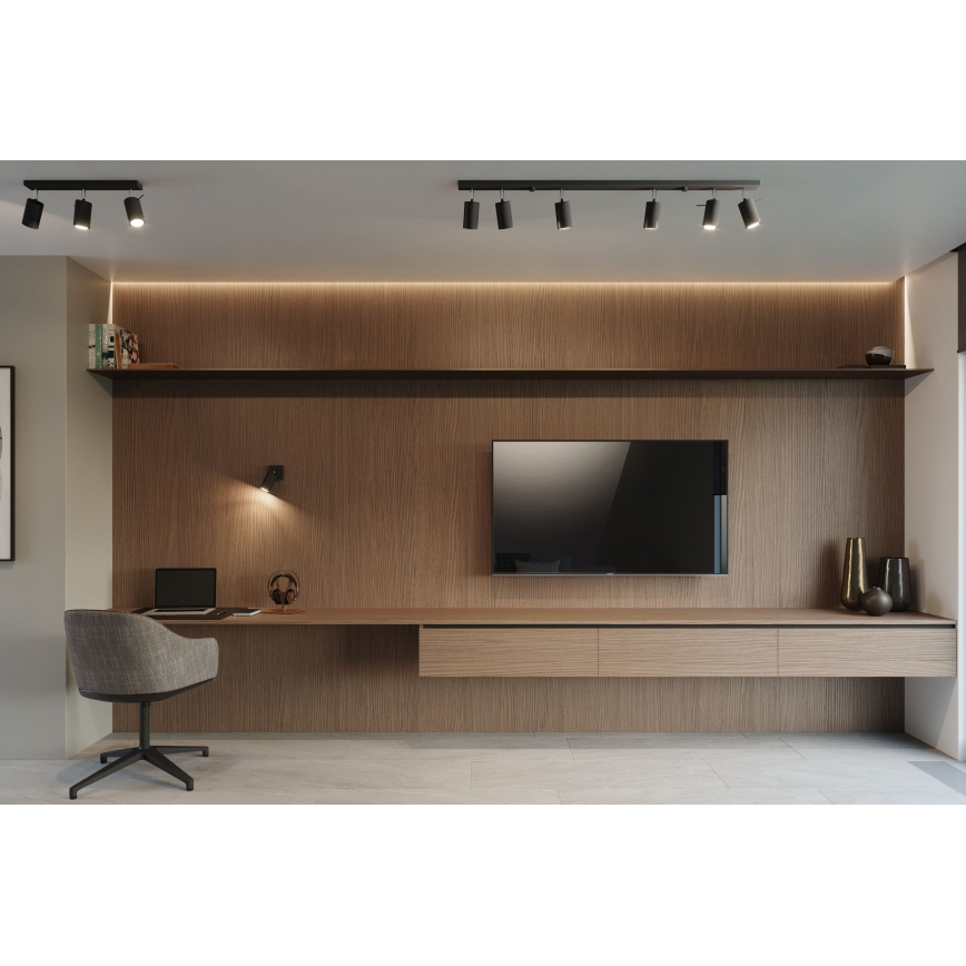 Brilagi -  LED Zidna reflektorska lampa ASMUS 1xGU10/7W/230V crno