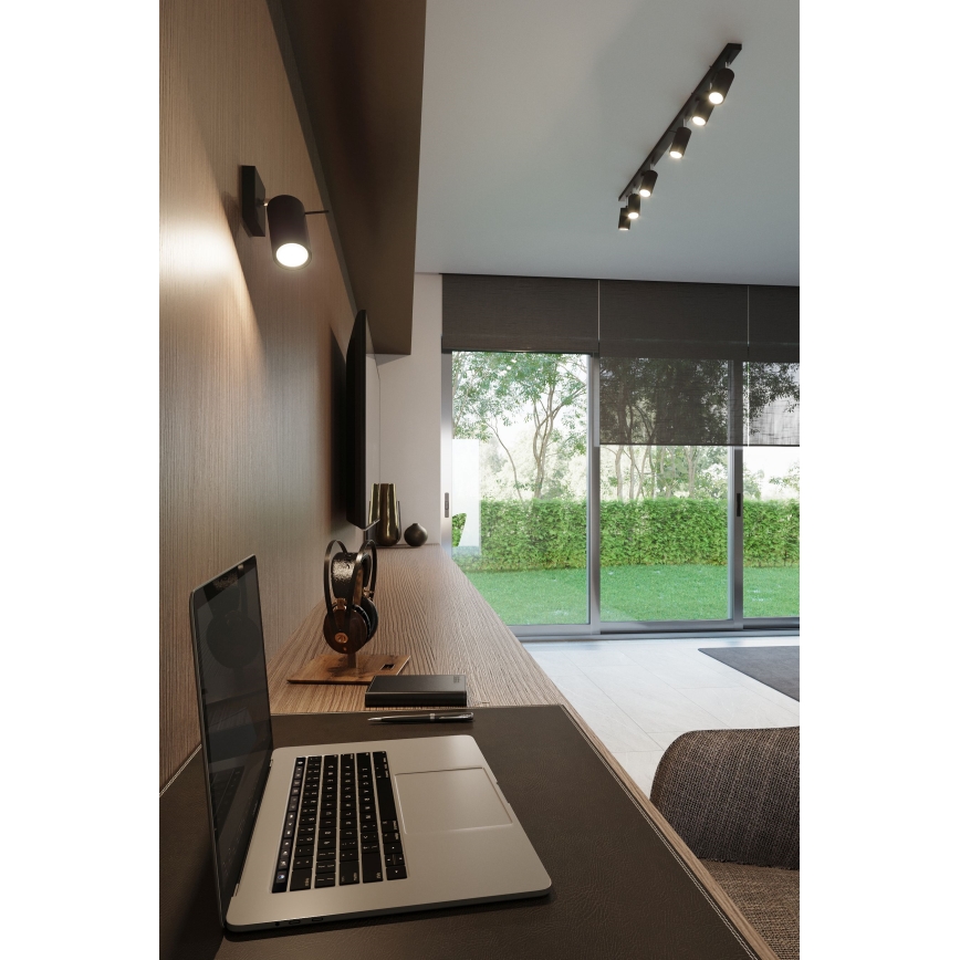 Brilagi -  LED Zidna reflektorska lampa ASMUS 1xGU10/7W/230V crno