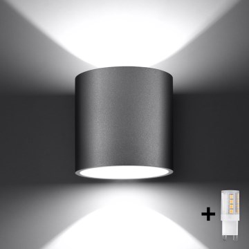 Brilagi -  LED Zidna reflektorska lampa FRIDA 1xG9/4W/230V sivo