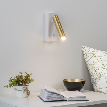 Brilagi - LED Zidna reflektorska lampa MAYA 1xG9/7W/230V bela/zlatna