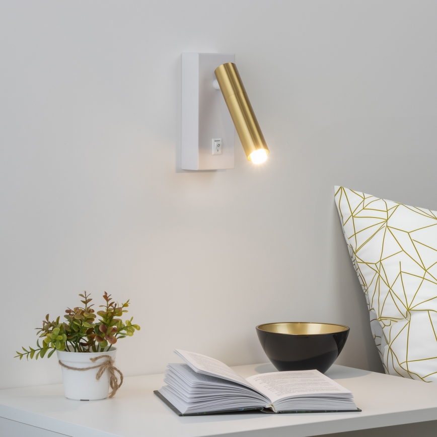 Brilagi - LED Zidna reflektorska lampa MAYA 1xG9/7W/230V bela/zlatna