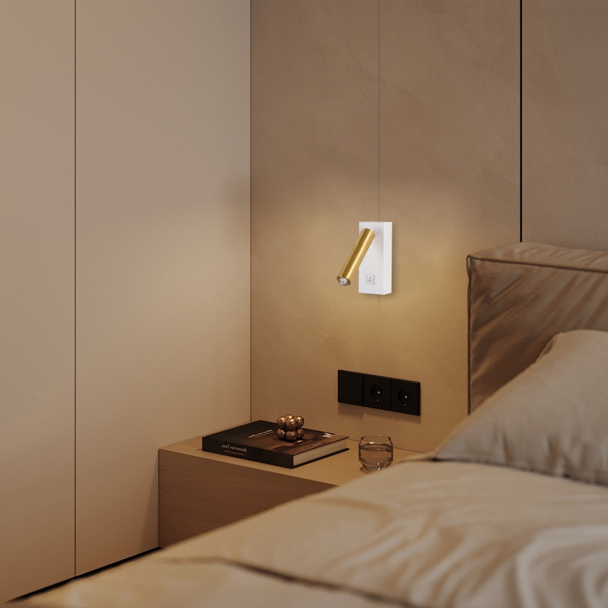 Brilagi - LED Zidna reflektorska lampa MAYA 1xG9/7W/230V bela/zlatna