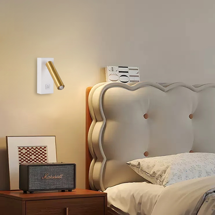 Brilagi - LED Zidna reflektorska lampa MAYA 1xG9/7W/230V bela/zlatna