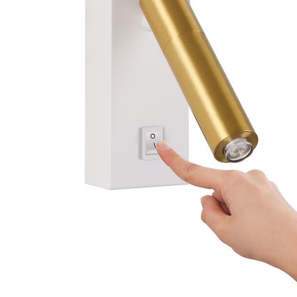 Brilagi - LED Zidna reflektorska lampa MAYA 1xG9/7W/230V bela/zlatna