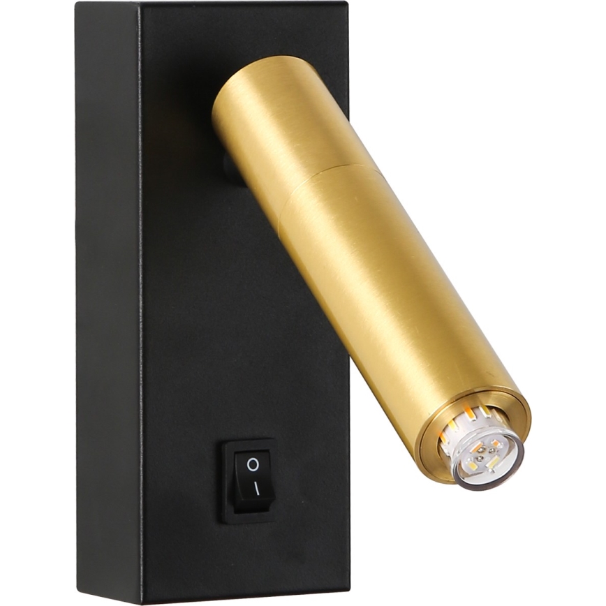 Brilagi - LED Zidna reflektorska lampa MAYA 1xG9/7W/230V crno/zlatna