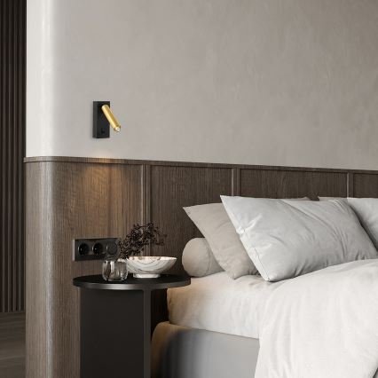 Brilagi - LED Zidna reflektorska lampa MAYA 1xG9/7W/230V crno/zlatna