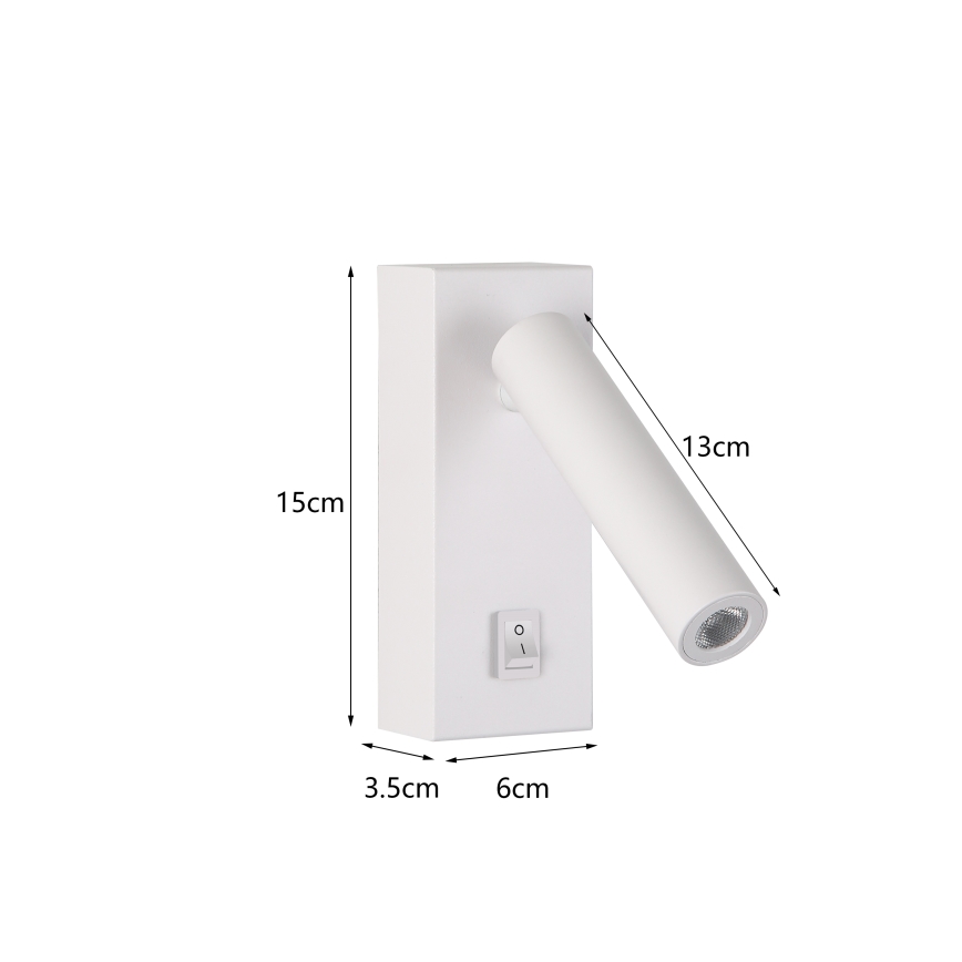 Brilagi - LED Zidna reflektorska lampa MAYA LED/3W/230V 4000K bela